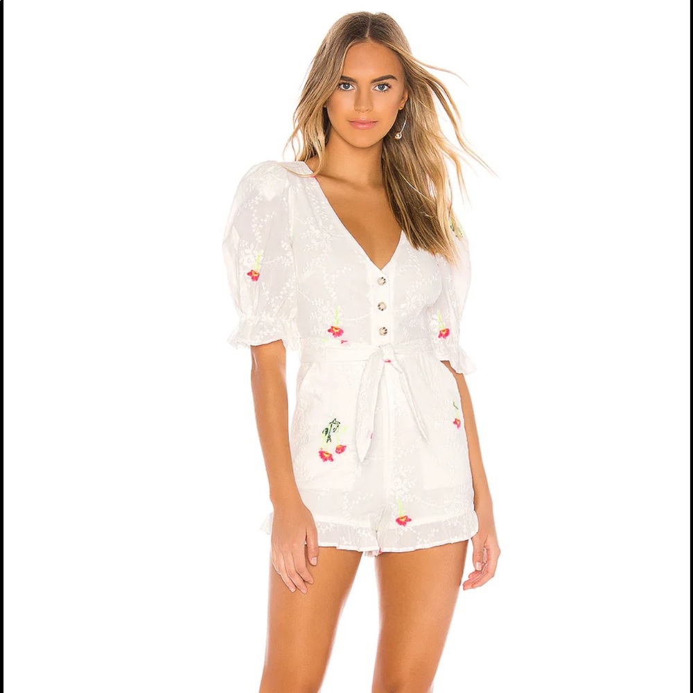 Tularosa Kaylie Romper in Ivory